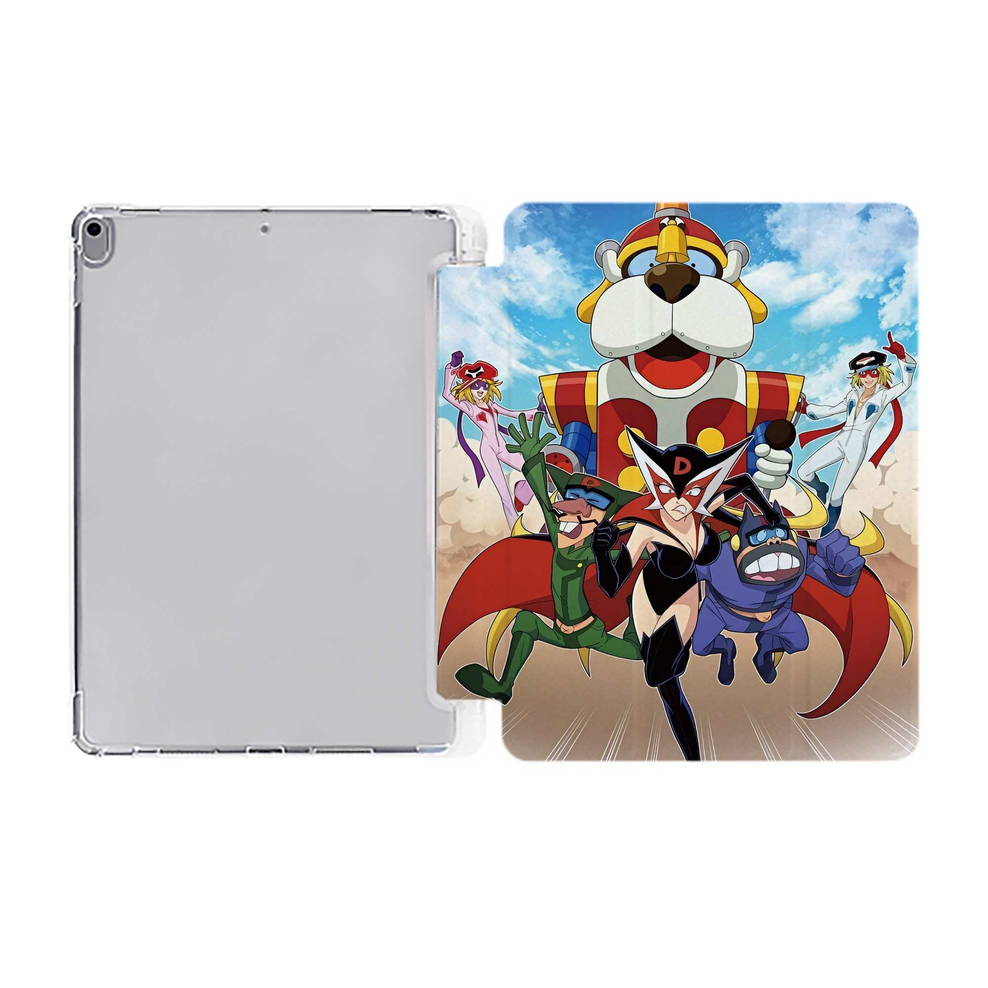 （画像用） アンパンマン Anpanman IPad ケース ペン収納付き 三つ折りスタンド PUレザー×シリコン 対応機種9.5/10.5/10.9インチ